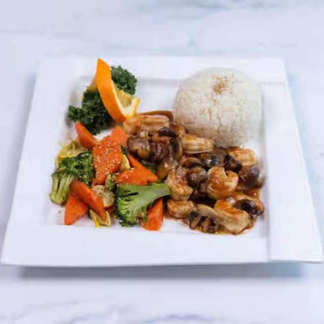 Shrimp Teriyaki Dinner.