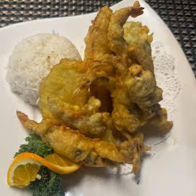 Soft Shell Crab Tempura Dinner.