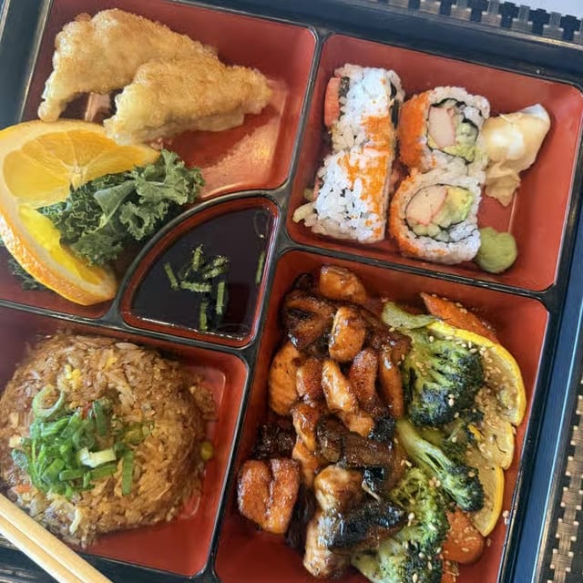 Salmon Teriyaki Bento.